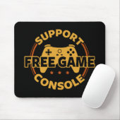Funny Gamer Console Protest Gaming Mousepad (Mit Mouse)
