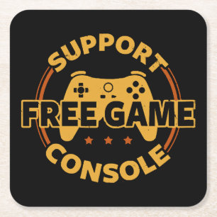 Funny Gamer Console Protest Gaming Rechteckiger Pappuntersetzer