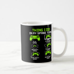 Funny Gamer Dinge, die ich in meiner Freizeit spie Kaffeetasse
