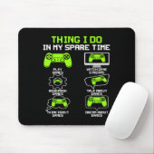 Funny Gamer Dinge, die ich in meiner Freizeit spie Mousepad (Mit Mouse)