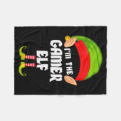 Funny Gamer Elf Matching Family Group Pj Christmas Fleecedecke (Vorderseite (Horizontal))