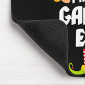 Funny Gamer Elf Matching Family Group Pj Christmas Mousepad (Ecke)