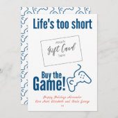 Funny Gamer Gift Card Holder (Vorne/Hinten)