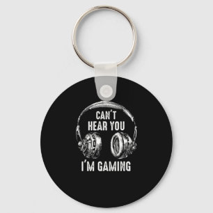 Funny Gamer Gift Headset Hört nicht, dass ich spi Schlüsselanhänger