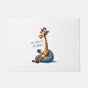 Funny Gamer Giraffe Gaming for Boys Men Video Game Fußmatte