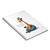 Funny Gamer Giraffe Gaming for Boys Men Video Game Notizblock (Rechte Seite)