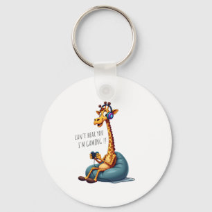 Funny Gamer Giraffe Gaming for Boys Men Video Game Schlüsselanhänger