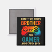 Funny Gamer Graphic Tee For Boys Teens Kids Video Magnet (Vorderseite/Rückseite)