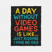 Funny Gamer Graphic Tee Men Boys Teens Video Gamin Fleecedecke (Vorderseite)