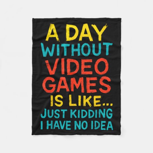 Funny Gamer Graphic Tee Men Boys Teens Video Gamin Fleecedecke (Vorderseite)