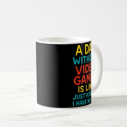 Funny Gamer Graphic Tee Men Boys Teens Video Gamin Kaffeetasse (VorderseiteRechts)