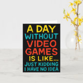 Funny Gamer Graphic Tee Men Boys Teens Video Gamin Karte (Gelbe Blume)