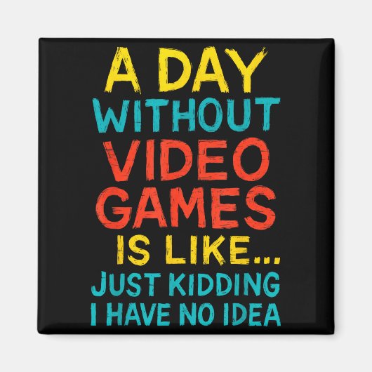 Funny Gamer Graphic Tee Men Boys Teens Video Gamin Magnet (Vorne)