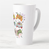 Funny Gamer Halloween Latte Tasse (Rechte Ecke)