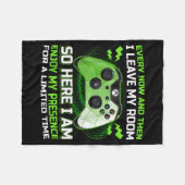 Funny Gamer I Don't Always Play Video Games Gift B Fleecedecke (Vorderseite (Horizontal))