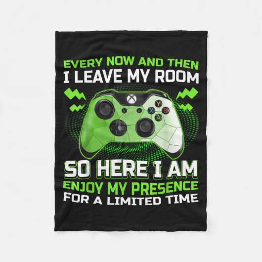 Funny Gamer I Don't Always Play Video Games Gift B Fleecedecke (Vorderseite)