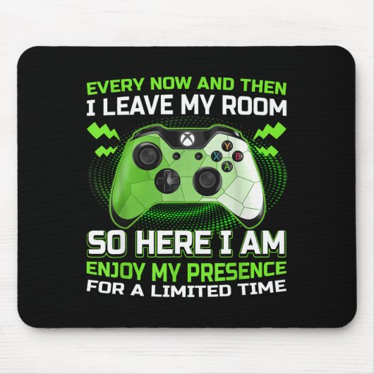 Funny Gamer I Don't Always Play Video Games Gift B Mousepad (Vorne)