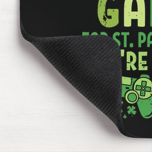 Funny Gamer Ich habe meine Videospiele für St Patr Mousepad (Ecke)