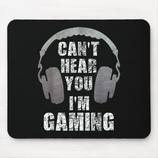 Funny Gamer kann dich nicht hören, ich spiele Teen Mousepad (Vorne)