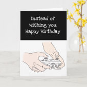 Funny Gamer Level Up Birthday Geek Spaß Karte (Gelbe Blume)