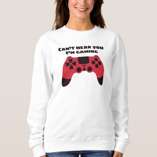 Funny Gamer Meme - Videogames Nerd Typografisch Sweatshirt (Vorderseite)