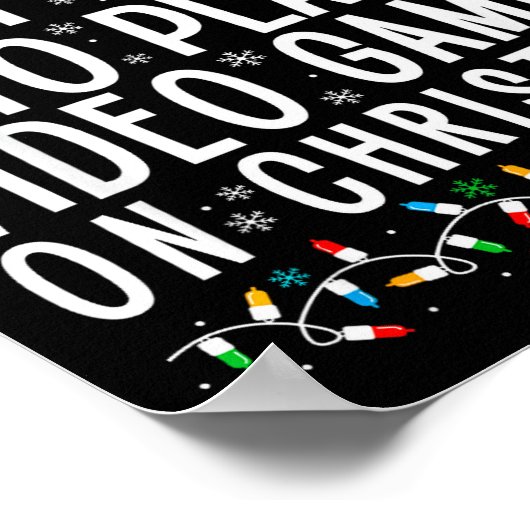 Funny Gamer Most Likely To Play Video Games On Chr Poster (Ecke)