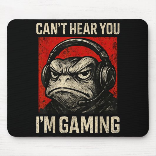 Funny Gamer Mpy Frog Art Men Women Boys Video Gami Mousepad (Vorne)