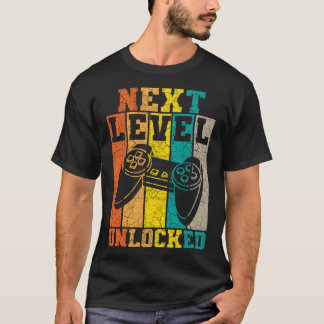 Funny Gamer nächste Stufe ungesperrt T-Shirt