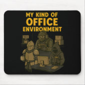 Funny Gamer Office Work Sarcasm Gamer Nerd Office Mousepad (Vorne)