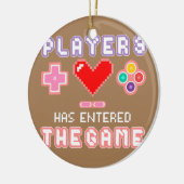 Funny Gamer Pregnancy Ankündigung zur Mama des Vat Keramik Ornament (Links)