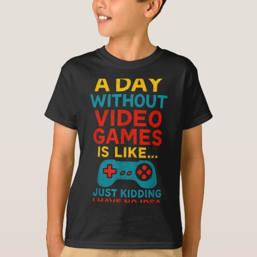 Funny Gamer Saying Graphic Tee Men Boys Teens Vide (Vorderseite)