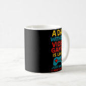 Funny Gamer Saying Graphic Tee Men Boys Teens Vide Kaffeetasse (VorderseiteRechts)