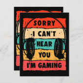 Funny Gamer Shirt für Teens Boys Men Video Gaming Begleitkarte (Vorne/Hinten)