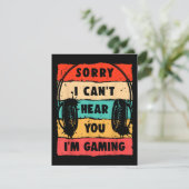 Funny Gamer Shirt für Teens Boys Men Video Gaming Begleitkarte (Stehend Vorderseite)