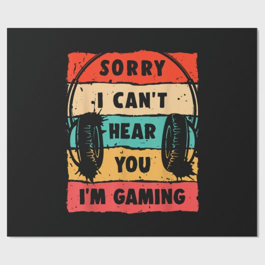 Funny Gamer Shirt für Teens Boys Men Video Gaming Geschenkpapier (Flach)