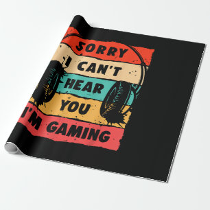 Funny Gamer Shirt für Teens Boys Men Video Gaming Geschenkpapier