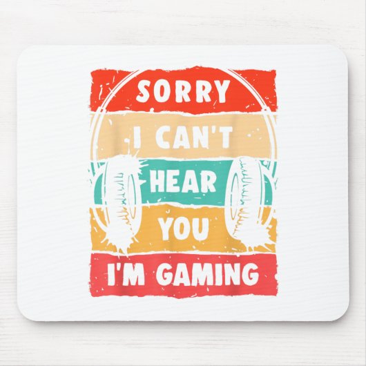 Funny Gamer Shirt für Teens Boys Men Video Gaming Mousepad (Vorne)