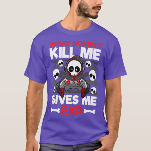 Funny Gamer Skeletts Knochen Niedliches Videospiel T-Shirt