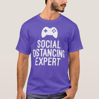 Funny Gamer spendet soziales Distanzierungspersona T-Shirt