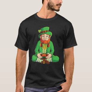 Funny Gamer St Patricks Day Kids Boys Men Video Ga T-Shirt