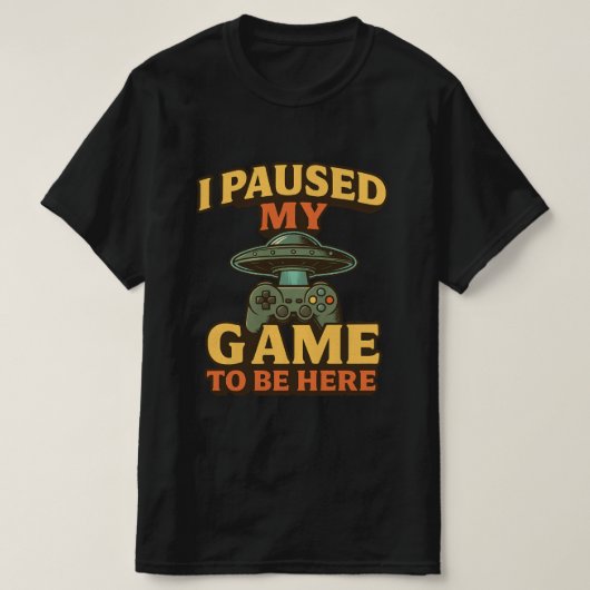 Funny Gamer T - Shirt - Ich habe mein Spiel hier g (Design vorne)