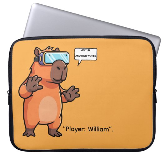 Funny Gamer Tablet Case – Personalized (Vorderseite)
