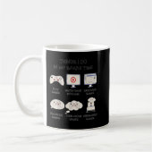 Funny Gamer Things I Do In My Spare Time Gaming Kaffeetasse (Links)