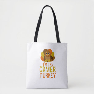 Funny Gamer Turkey Family Matching Tasche