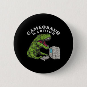 Funny Gamer Video Game Player Button