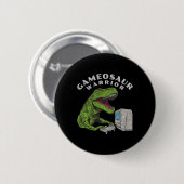 Funny Gamer Video Game Player Button (Vorne & Hinten)