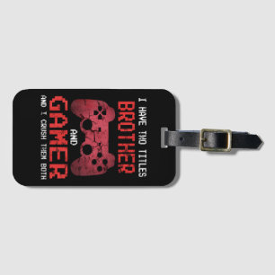 Funny Gamer Vintage Videospiele für Boys Brother Gepäckanhänger