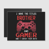 Funny Gamer Vintage Videospiele für Boys Brother Magnetkarte (Vorne/Hinten)