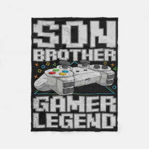 Funny Gamer Vintage Videospiele für Boys Brother S Fleecedecke