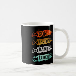 Funny Gamer Vintage Videospiele für Boys Brother S Kaffeetasse